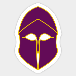 Corinthian helmet (purple) Sticker